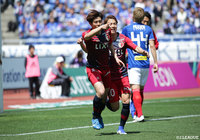 サイドを駆け上がった安西 幸輝にパスが通ると、そのまま持ち上がりシュートを放つ！これが決まり鹿島が試合序盤でリードを奪う【明治安田Ｊ１ 第9節 横浜FMvs鹿島】