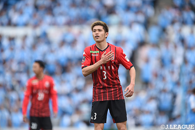 前半終了間際のCKを進藤 亮佑が高い位置から豪快なヘディングシュートを叩き込み、札幌が追加点を奪う【明治安田Ｊ１ 第9節 磐田vs札幌】