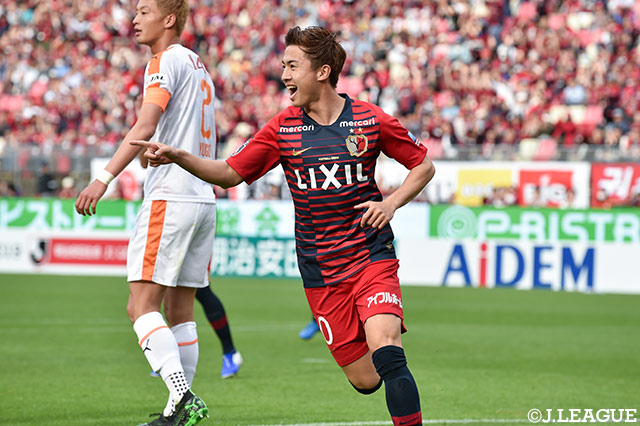 後半24分、途中出場の安部 裕葵（鹿島）が右からのクロスを冷静に流し込み、追加点を奪う！【明治安田Ｊ１ 第10節 鹿島vs清水】