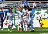 先制点を奪った大黒 将志(栃木/#9)。大黒は3試合連続ゴール!【明治安田J2 第12節 徳島vs栃木】