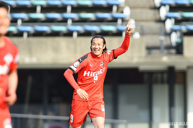 原 一樹（熊本/#9）がクロスボールを頭で叩き込み、先制弾となるシーズン3点目を獲得！【明治安田Ｊ３ 第8節 熊本vs八戸】