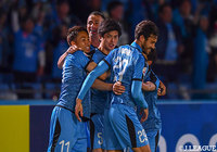 後半21分、右からのクロスを谷口 彰悟(#5)が頭で合わせ、値千金の逆転ゴールを決める!【ACL GS MD5 川崎Fvs上海上港】