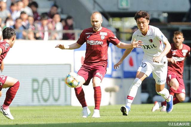 同点に追いつきたい神戸は68分に2試合ぶりの出場となるイニエスタを投入【明治安田Ｊ１ 第11節 神戸vs鹿島】