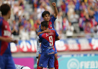 2試合連続のゴールを決めた久保 建英(FC東京)が渾身のガッツポーズ!【明治安田J1 第12節 FC東京vs札幌】