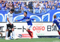 遠藤が左サイドをドリブルで持ち上がりクロスを送る。李 忠成が無人のゴールに流し込み、横浜FMが追加点をゲット【明治安田Ｊ１ 第12節 横浜FMvs神戸】