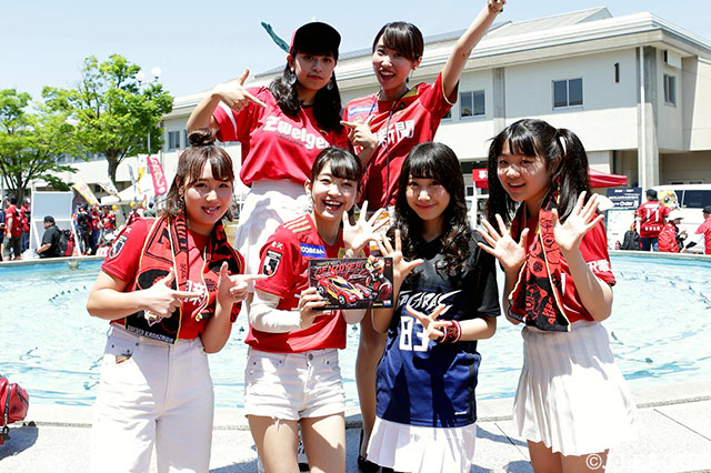 試合前にはツエーゲンガールライブも行われました♪【明治安田Ｊ２ 第14節 金沢vs長崎】