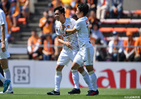 仙台がCKからサインプレーを選択。マークを外した松下 佳貴が冷静に沈め、開始2分で先制点をゲット【明治安田Ｊ１ 第13節 清水vs仙台】