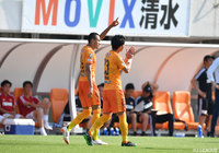 後半終了間際に、ドウグラスがこの日2点目となるヘディングシュートをたたき込み、清水が土壇場でリードを奪う【明治安田Ｊ１ 第13節 清水vs仙台】