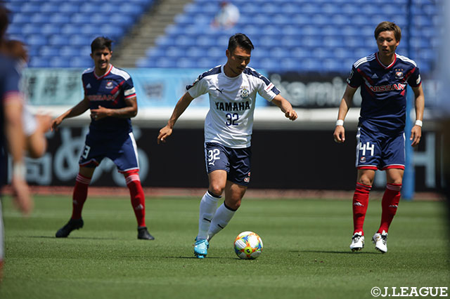 前節1ゴールの中山 仁斗（磐田）。インパクトを残せず、後半11分に無念の交代【明治安田Ｊ１ 第13節 横浜FMvs磐田】