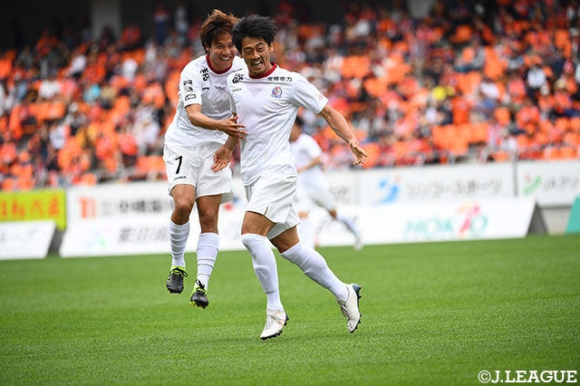 後半開始直後の46分に田中 智大のゴールで富山が先制！【明治安田Ｊ３ 第10節 長野vs富山】