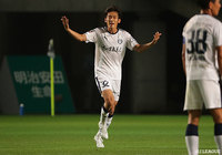 砂森のクロスに牛之濵 拓がダイレクトで合わせ、鹿児島が1点を返す！【明治安田Ｊ２ 第18節 千葉vs鹿児島】