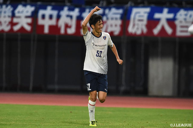 久保 征一郎（F東23/#52）が今季初ゴールとなる逆転弾を叩き込んだ【明治安田Ｊ３ 第12節 熊本vsF東23】