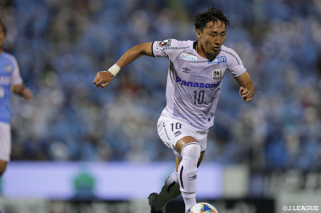 倉田 秋（Ｇ大阪）は両チーム合わせて一番の走行距離を記録。無尽蔵のスタミナで色々な局面に顔を出し、チームを助けた【明治安田Ｊ１ 第15節 磐田vsＧ大阪】