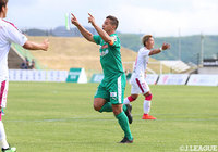 前半24分、後半23分に得点を奪い勝利に貢献したフェルナンジーニョ(鳥取)【明治安田J3 第12節 鳥取vsC大23】