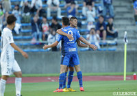 後半23分、右からの低いクロスに富樫 敬真(#9)が合わせて、町田が同点に追いつく!【明治安田J2 第18節 町田vs長崎】