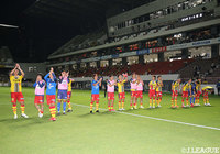 北九州は終盤にも得点を重ね、2-0の快勝。勝点を24に伸ばして、単独首位に浮上した【明治安田J3 第12節 北九州vs福島】