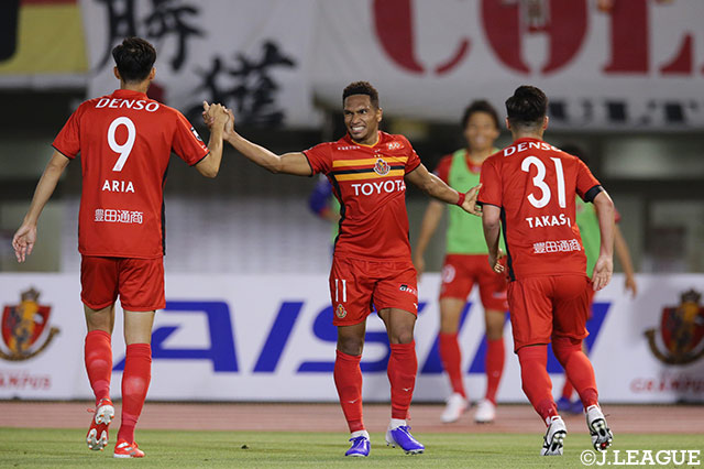 後半27分、マテウス（#11）が追加点を奪い名古屋がリードを2点に広げる！【ルヴァンカップ プレーオフステージ 第1戦 名古屋vs仙台】