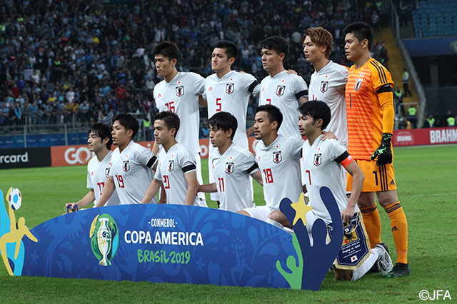 日本代表のスターティングメンバー。チリ戦から6名を入れ替えて臨んだ【コパ・アメリカ GS 第2節 ウルグアイvs日本】