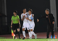 ゴール前に蹴り込まれた浮き球を谷尾 昂也（八戸/#18）が頭で流し込んで逆転に成功！【明治安田Ｊ３ 第13節 富山vs八戸】