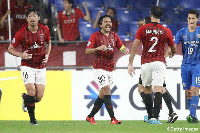 敵陣右深くからのクロスをフリーの興梠 慎三（浦和/#30）が頭で叩き込み、ACL日本人最多得点記録を更新！【ACL ラウンド16 第2戦 蔚山vs浦和】