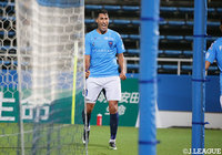 前後半に1得点ずつを奪い、2連勝に貢献したイバ(横浜FC)【明治安田J2 第20節 横浜FCvs岡山】