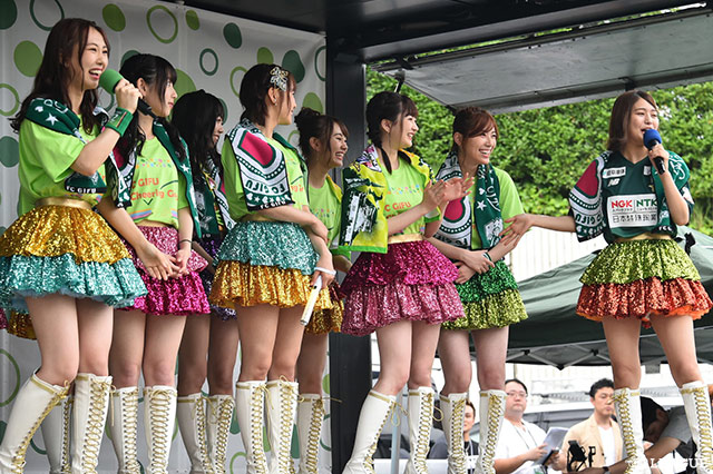 ＦＣ岐阜応援隊に就任したSKE48のメンバー18名がトークショーを実施！屋台村を華やかに盛り上げます！【明治安田Ｊ２ 第20節 岐阜vs東京Ｖ