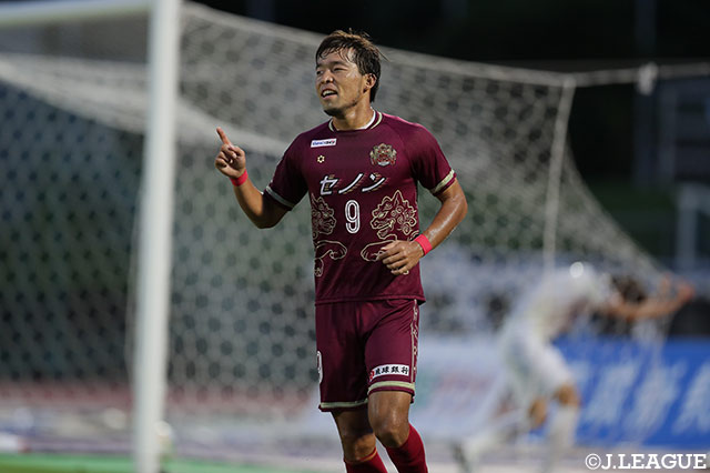 前半19分、鈴木 孝司の今季14ゴール目でホームの琉球が幸先よく先制！【明治安田Ｊ２ 第21節 琉球vs栃木】