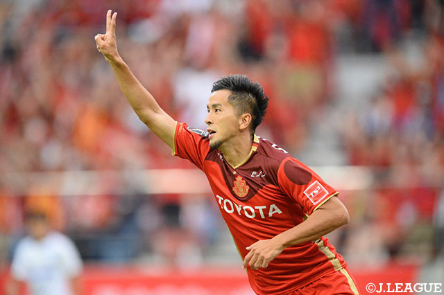 前半4分、前田 直輝の得点でホームの名古屋が先制！前田は4試合ぶりのゴール【明治安田Ｊ１ 第20節 名古屋vsＧ大阪】