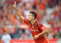 前半4分、前田 直輝の得点でホームの名古屋が先制！前田は4試合ぶりのゴール【明治安田Ｊ１ 第20節 名古屋vsＧ大阪】