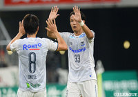 ドイツから復帰した宇佐美 貴史（Ｇ大阪/#33）が後半ATにヘディングシュートを突き刺し、同点ゴールを獲得！【明治安田Ｊ１ 第20節 名古屋vsＧ大阪】