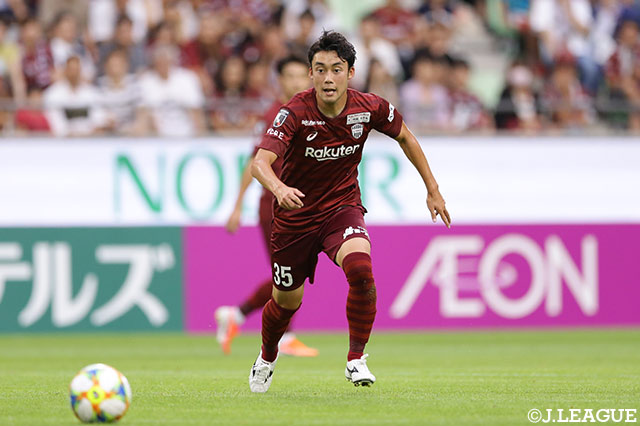 今季初先発の安井 拓也（神戸）は後半25分までプレーした【明治安田Ｊ１ 第20節 神戸vs横浜FM】