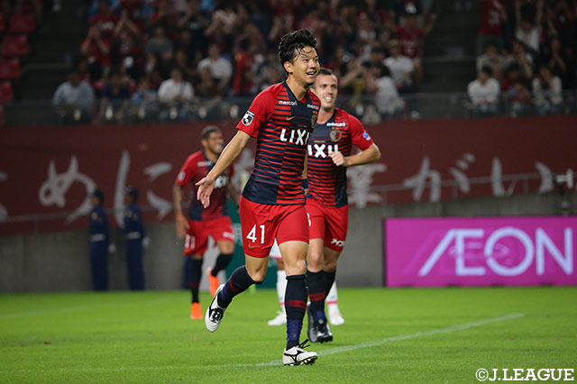 1-1で迎えた前半35分、白崎 凌兵の2試合連続となるゴールで鹿島が勝ち越しに成功する【明治安田Ｊ１ 第20節 鹿島vs鳥栖】