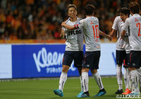 前半30分、こぼれ球に永井 謙佑が詰めてFC東京が追加点を獲得！永井は今季のゴール数を7に伸ばした【明治安田Ｊ１ 第20節 清水vsFC東京】