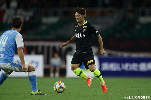 2年ぶりに復帰した関根 貴大（浦和）。ゴールを演出するなど、チームの快勝に貢献した【明治安田Ｊ１ 第20節 磐田vs浦和】
