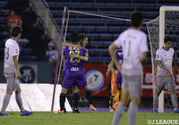 左からのクロスに金久保 順が合わせて、首位の京都が先制！【明治安田Ｊ２ 第24節 京都vs岐阜】