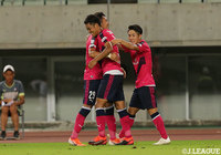 舩木のクロスに澤上 竜二がうまくヘディングで合わせ、ホームのC大23が貴重な先制点を奪う【明治安田J3 第19節 C大23vs讃岐】