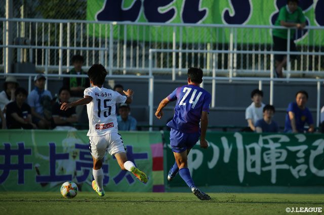 F東23がカウンターからチャンスを作ると原 大智がGKとの1対1を制し、この日2ゴール目を決める！【明治安田Ｊ３ 第19節 F東23vs鳥取】