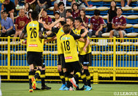 前半42分のFKの流れから古賀 太陽が押し込み、柏が逆転に成功する【明治安田J2 第26節 柏vs琉球】