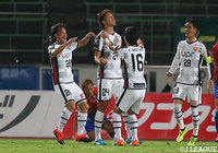 山下 敬大(#24)の5試合ぶりの得点でアウェイの山口が先制!【明治安田J2 第28節 甲府vs山口】