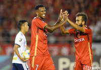 後半25分、ジョー（名古屋/#7）が中谷からのクロスを押し込んで1点を返す！【明治安田Ｊ１ 第24節 名古屋vs横浜FM】