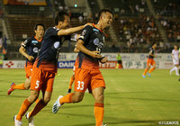 CKのチャンスに山瀬 功治がニアサイドでうまくコースを変え、愛媛が先制点をゲット!【明治安田J2 第29節 愛媛vs大宮】