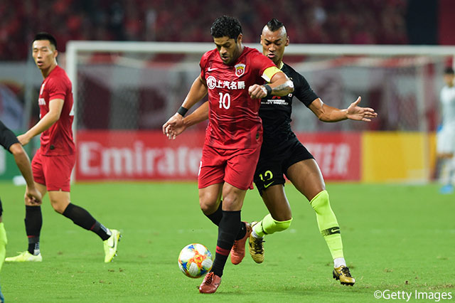 PK2発でチームを敗戦から救ったフッキ（上海上港）。第2戦は累積警告により出場停止のため、浦和にとって追い風となるか【ACL 準々決勝 第1戦 上海上港vs浦和】