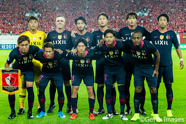 鹿島のスターティングメンバー。直近のリーグ戦からスタメンを3名変更。今季のACLもここまで大会5得点と活躍が続いているセルジーニョやキャプテンマークを巻いた三竿 健斗らが名を連ねた【ACL 準々決勝 第1戦 広州恒大vs鹿島】