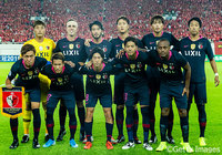 鹿島のスターティングメンバー。直近のリーグ戦からスタメンを3名変更。今季のACLもここまで大会5得点と活躍が続いているセルジーニョやキャプテンマークを巻いた三竿 健斗らが名を連ねた【ACL 準々決勝 第1戦 広州恒大vs鹿島】