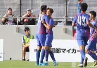 矢島のパスを宮崎 幾笑がダイレクトで流し込み、アウェイのF東23が先制に成功!【明治安田J3 第21節 岩手vsF東23】