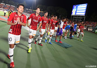 勝利目前で湘南に同点弾を許し引き分けた浦和。6試合ぶりの勝利とはならなかった【明治安田J1 第25節 湘南vs浦和】