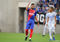 菅沼からボールを奪ったディエゴ オリヴェイラ（FC東京）が冷静にグラウンダーのシュートを流し込み先制に成功！【ルヴァンカップ 準々決勝 第2戦 FC東京vsＧ大阪】