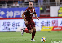 この日もフル出場を果たしたトーマス フェルマーレン（神戸）。安定したパフォーマンスを披露【明治安田Ｊ１ 第26節 神戸vs松本】