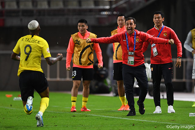 CKからアンデルソン タリスカ（広州恒大）に打点の高いヘディングをニアで合わせられ、前半終了間際に先制点を許す【ACL 準々決勝 第2戦 鹿島vs広州恒大】