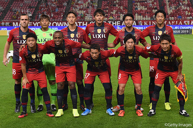 鹿島のスターティングメンバー。第1戦から2人を変更。名古 新太郎と永木 亮太が名を連ねる【ACL 準々決勝 第2戦 鹿島vs広州恒大】